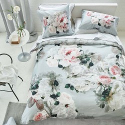 Peonia Grande Zinc parure de lit en satin de coton 80 fils/cm², Designers Guild