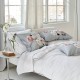 Peonia Grande Zinc et Astor Graphite satin de coton, Designers Guild