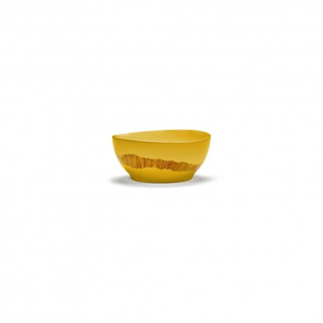 Serax - Bol 15cm en grès Tourbillon Jaune/Rouge Feast Ottolenghi