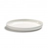 Assiette plate haute 28cm porcelaine blanche Base, Serax by Piet Boon