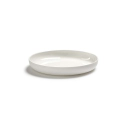 Assiette dessert haute 20cm porcelaine blanche Base, Serax by Piet Boon