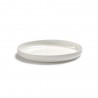 Assiette plate haute 24cm porcelaine blanche Base, Serax by Piet Boon
