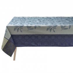 Nappe enduite sur mesure Arrière-pays Cassis, laize 180cm, Le Jacquard Français