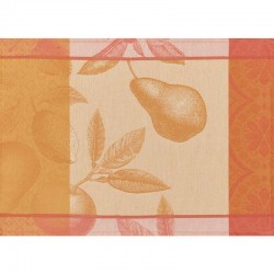 Sets de table enduits Arrière-pays Melon, Le Jacquard Français (par 4)