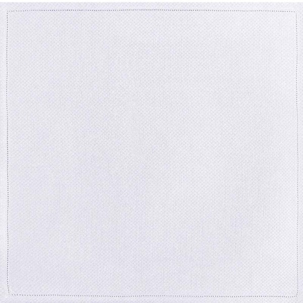 Nappe Portofino Bianco pur lin, Le Jacquard Français