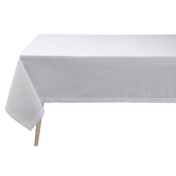Nappe Portofino Bianco pur lin, Le Jacquard Français