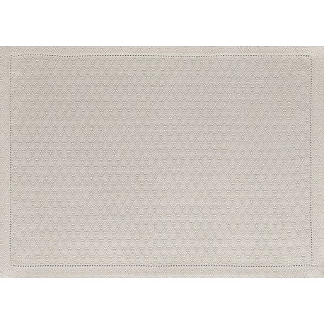 Set de table pur lin Portofino Géo Sabbia, Le Jacquard Français