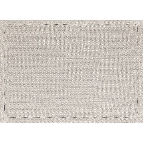 Set de table pur lin Portofino Géo Sabbia, Le Jacquard Français
