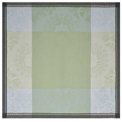 Petit Carré déco pur lin Jardin d'orient Fontaine, Le Jacquard Français