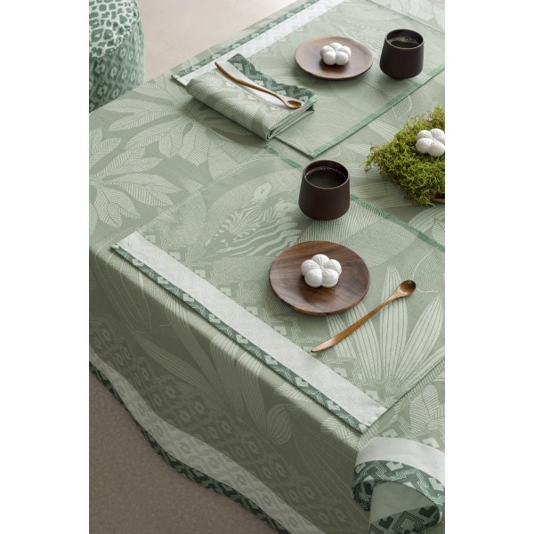 Sets de table anti tache Nature Sauvage Crocodile, Le Jacquard Français