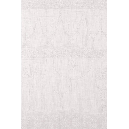 Torchons de cuisine pur lin Cristal Blanc, Le Jacquard Français