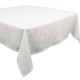 Nappes sur mesure coton/lin antitache Mille Giverny Blanc laize 180cm, Garnier-Thiébaut