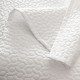 Couvre lit matelassé uni réversible satin de coton Bio Poésie blanc Neige, Alexandre Turpault