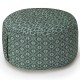 Pouf déhoussable coton antitache Nature Sauvage Crocodile 50x30cm, Le Jacquard Français