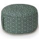 Pouf déhoussable coton antitache Nature Sauvage Crocodile 50x30cm, Le Jacquard Français