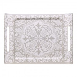 Plateau de service en bois 100% bouleau Armoiries Lys 58x42cm , Le Jacquard Français