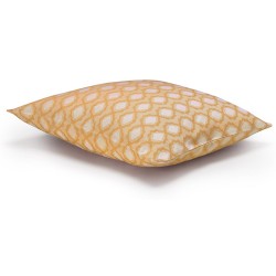 Housse de coussin outdoor Arrière-pays Melon 40x40cm, Le Jacquard Français