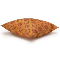 Housse de coussin outdoor Arrière-pays Melon 60x60cm, Le Jacquard Français