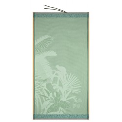 Drap de plage nid d'abeilles Amazonie Jade, Le Jacquard Français