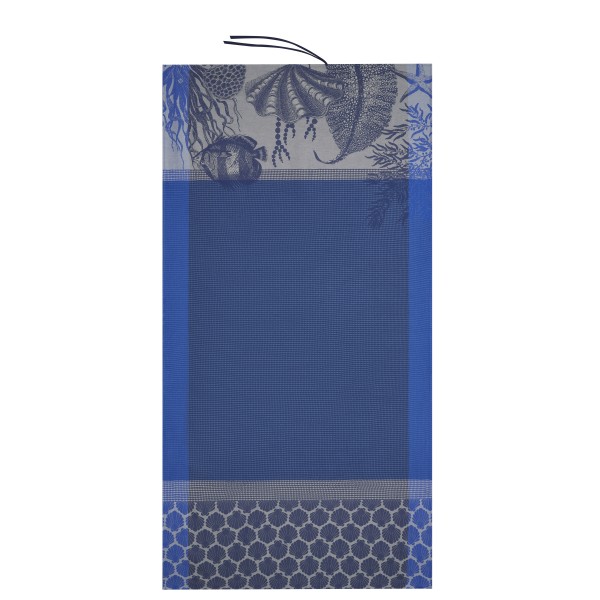 Drap de plage nid d'abeilles Récifs Azur, Le Jacquard Français