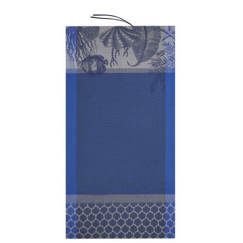 Drap de plage nid d'abeilles Récifs Azur, Le Jacquard Français