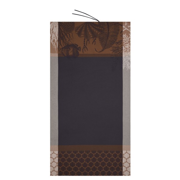 Drap de plage nid d'abeilles Récifs Encre, Le Jacquard Français