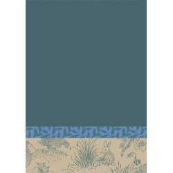 Torchon essuie-mains Joséphine Myosotis, Le Jacquard Français