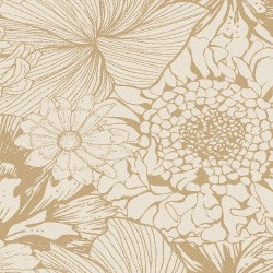 Serviettes de table métis lin/coton lavé Mille Bloom Naturel, Garnier-Thiébaut