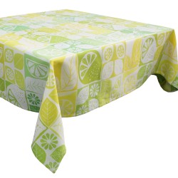 Nappe enduite sur mesure Mille Citrus Fresh, laize 155cm, Garnier-Thiébaut