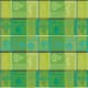 Nappe enduite sur mesure Mille Fruits d'été Lime, laize 155cm, Garnier-Thiébaut