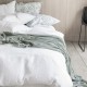 Nouvelle Vague Blanc, parure de lit en lin lavé français Alexandre Turpault