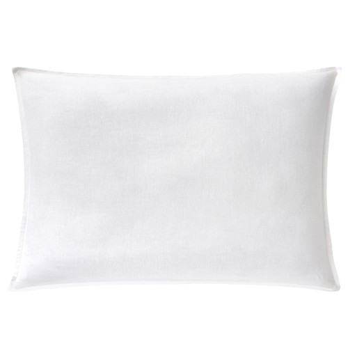 Taie rectangle en lin lavé français, Nouvelle Vague Blanc Alexandre Turpault