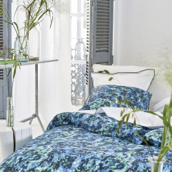 Delahaye Cobalt, parure de lit en percale de coton 80 fils/cm² - Designers Guild