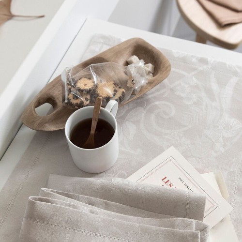 Set de table pur lin Tivoli Sabbia, Le Jacquard Français 