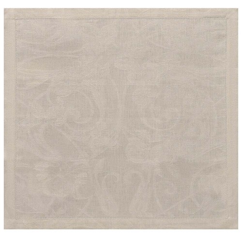 Serviettes de table pur lin Tivoli Sabbia, Le Jacquard Français 