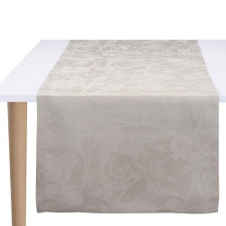 Chemin de table pur lin Tivoli Sabbia, Le Jacquard Français