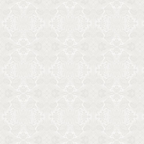 Petit Carré déco Mille Isaphire Blanc, Garnier-Thiébaut