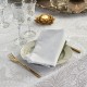 Nappe enduite sur mesure Mille Isaphire Blanc, laize 180cm, Garnier-Thiébaut