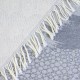 Plaid jacquard coton/ laine acrylique Matières Nuage 130x170cm, Garnier-Thiébaut
