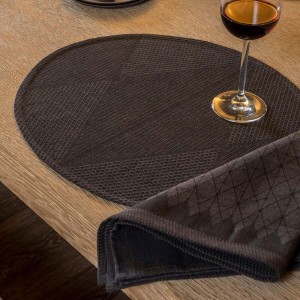 Serviettes de table coton et lin Club Antique, Le Jacquard Français  2