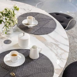 Set de table design antitache coton et lin Club Losanges Ré, Le Jacquard Français