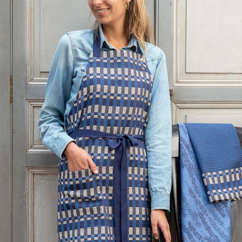 Tablier Bleu La Cuisine Française - Élysée x Le Jacquard Français