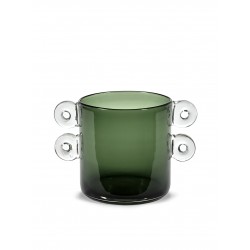  Vase design Vert foncé Wind & Fire Hauteur 18cm - Marie Michielssen, Serax