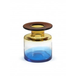 Vase design Bleu/Ambre Wind & Fire Hauteur 22cm - Marie Michielssen, Serax