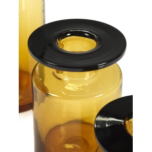 Vase design Ambre/Noir Wind & Fire Hauteur 27cm - Marie Michielssen, Serax 2
