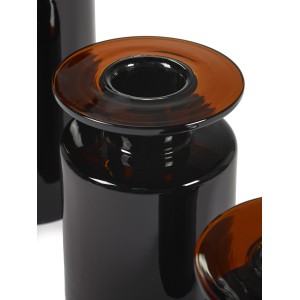 Vase design Noir/Marron foncé Wind & Fire Hauteur 40cm - Marie Michielssen, Serax 2