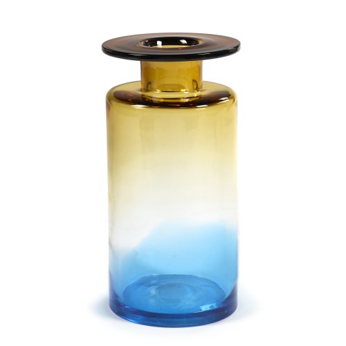 Vase design Bleu/Ambre Wind & Fire Hauteur 40cm - Marie Michielssen, Serax