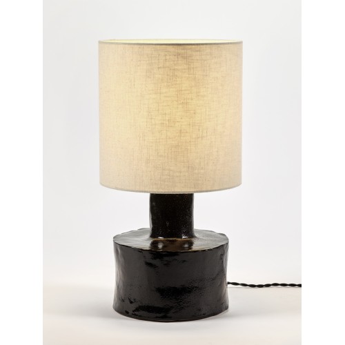 Lampe à poser Catherine Noir en céramique, Serax