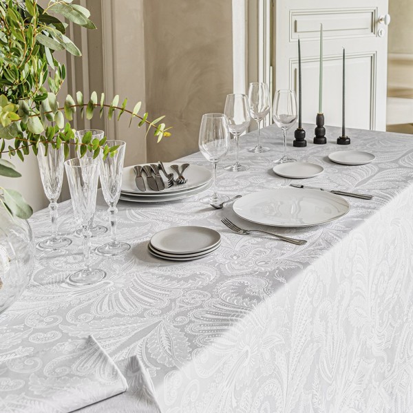 Nappe de table Grace Perle, Garnier-Thiébaut