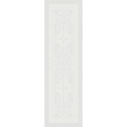 Chemin de table pur coton antitache Grace Perle, Garnier-Thiébaut